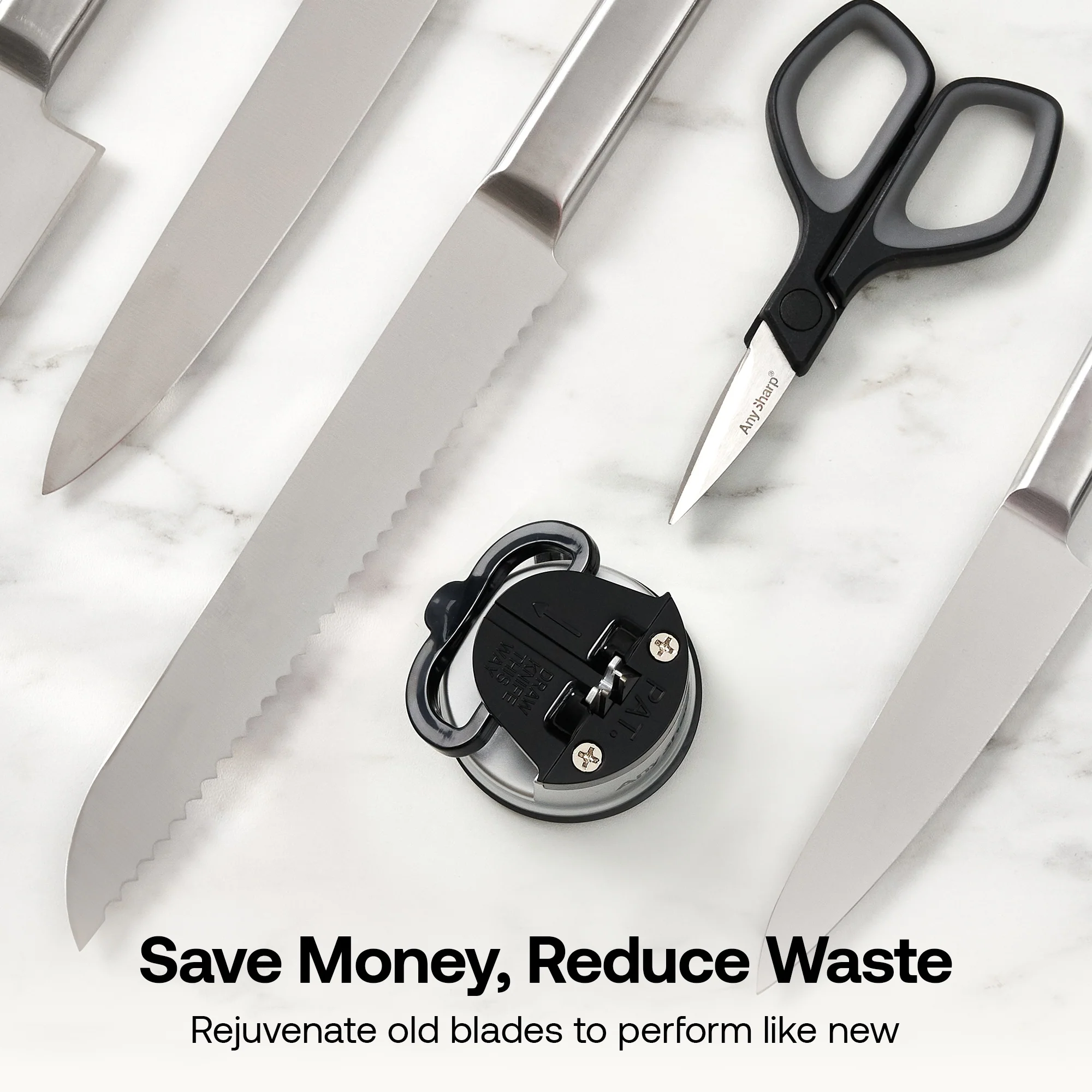 Mini Scissors and Classic Knife Sharpener Bundle - Image 7